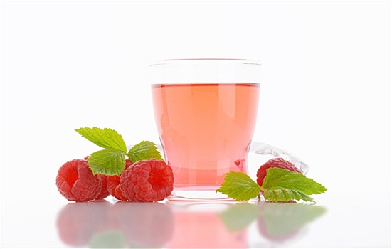 玻璃杯,树莓,味道,水