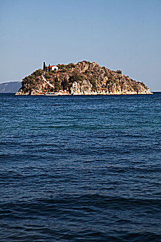 海景,岛屿,希腊