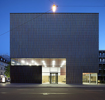 博物馆,慕尼黑,德国,2009年,户外,夜晚,展示,建筑,照亮,室内