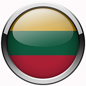 立陶宛,旗帜,胶质物,金属,扣