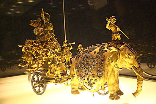 金象,马车,钟表馆,故宫,中国,北京,全景,地标,传统