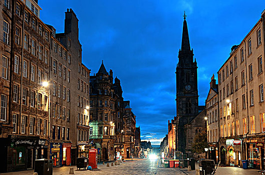爱丁堡,英国,城市街道,风景,十月,首都,苏格兰,金融中心,伦敦