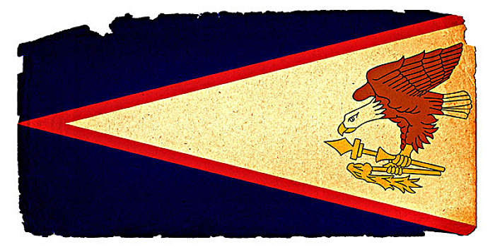 脏,旗帜,美洲,萨摩亚群岛