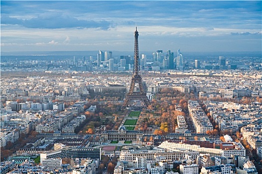 埃菲尔铁塔,全景,巴黎