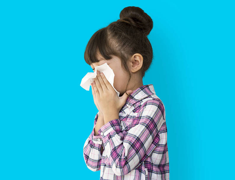 小女孩,吹,可爱,擤鼻涕_高清图片_全景视觉