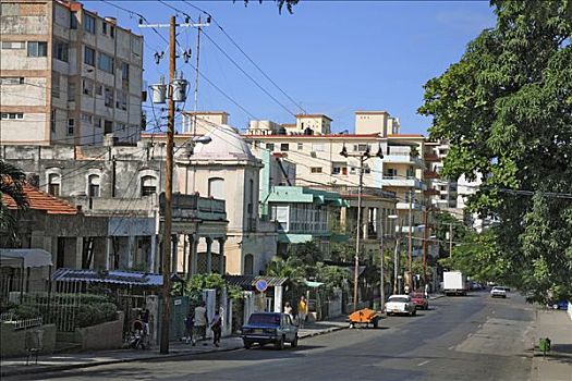 街景,哈瓦那,古巴,加勒比海