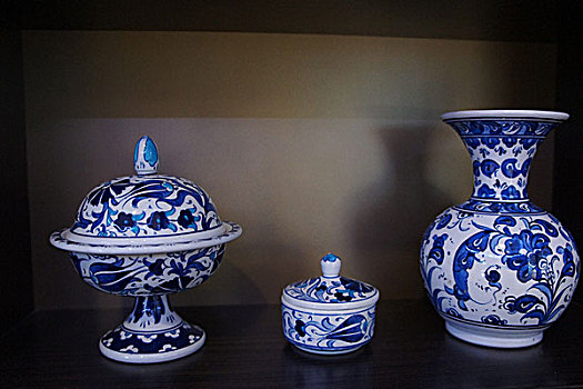 土耳其特色瓷器,花瓶,坛