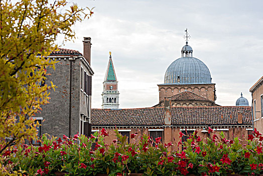 威尼斯,露台,教会,钟楼,圣马科