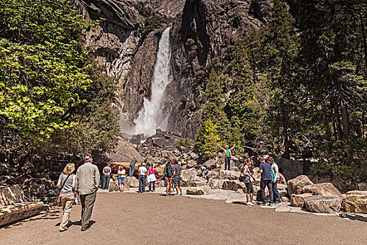 旅游,优胜美地瀑布,优胜美地国家公园,加利福尼亚,美国
