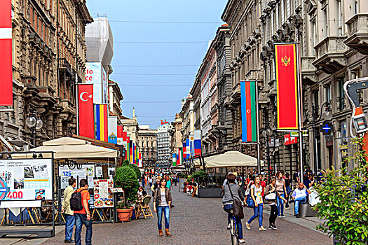 购物街,米兰,意大利