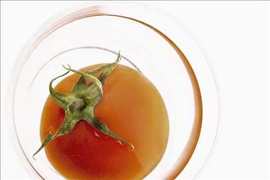 西红柿,玻璃碗