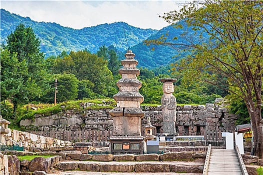 大佛,雕塑,石头,纪念建筑,韩国
