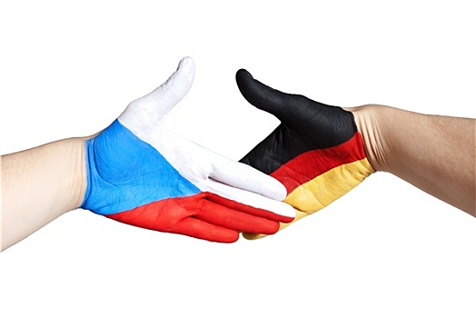 握手,捷克共和国,德国