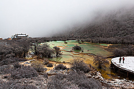 川西黄龙雪景