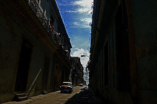 小路,哈瓦那,古巴,十一月,2007年,首都,港口,商业中心,城市,一个,居民
