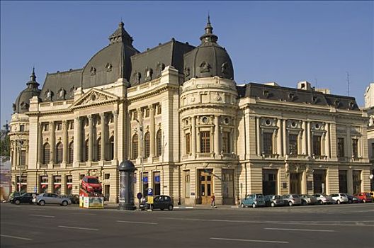 中心,大学图书馆,布加勒斯特,罗马尼亚
