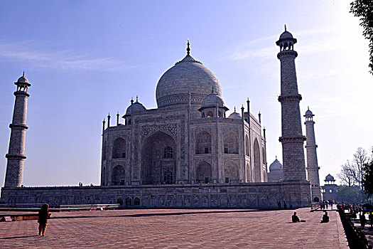 印度,阿格拉,走,泰姬陵,陵墓,世界,文化遗产,清单