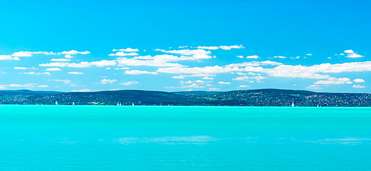 夏天,风景,巴拉顿湖,匈牙利