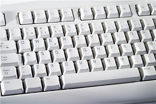 白色,台式电脑,键盘