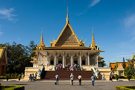 旅游,宝座,皇宫,金边,柬埔寨,东南亚,亚洲
