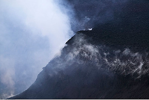边缘,火山,瓦努阿图