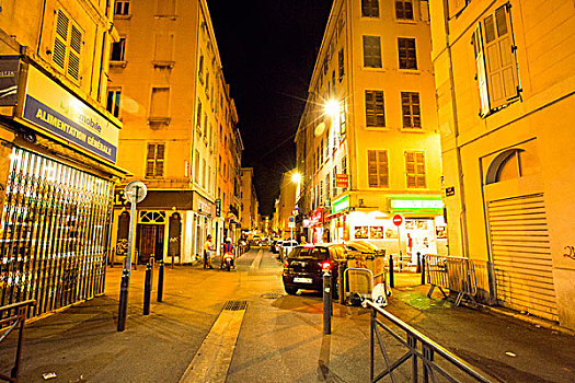法国马赛夜景