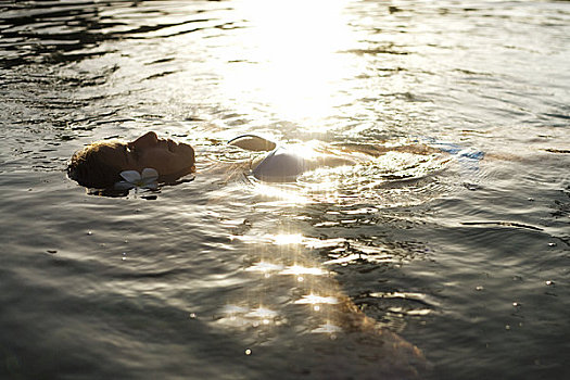 夏威夷,瓦胡岛,美女,漂浮,水,太阳