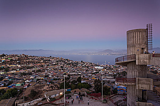 智利,城市风光,黄昏