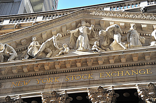 纽约股票交易所,华尔街,曼哈顿,纽约,美国,北美
