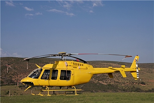 黄色,消防队,直升飞机