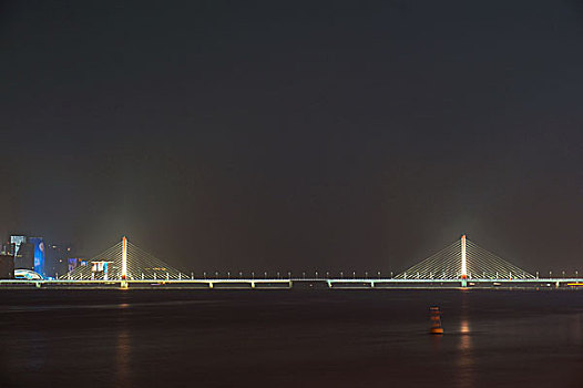 杭州钱江三桥西兴大桥夜景