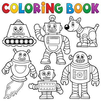 上色画册,机器人,收藏