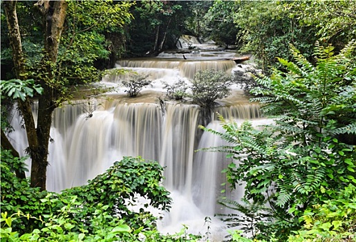 热带雨林,瀑布,泰国