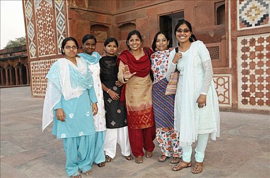 年轻,印度女人,墓地,西康德拉,拉贾斯坦邦,北印度,亚洲