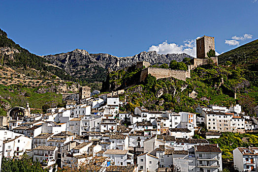 西班牙,哈恩省,白色,乡村,城堡