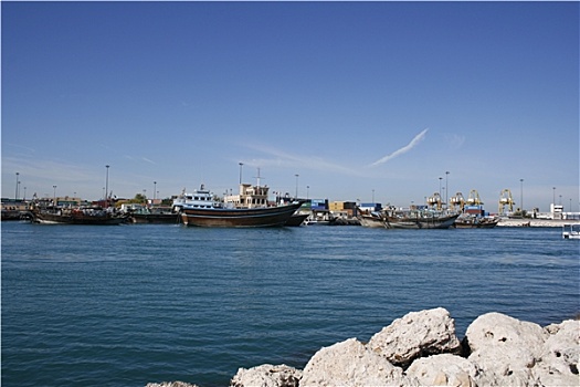 迪拜,港口
