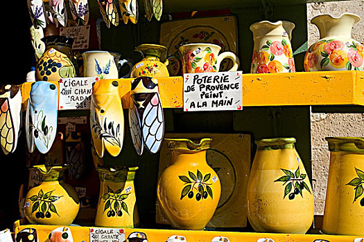 陶器,纪念品店,普罗旺斯,法国