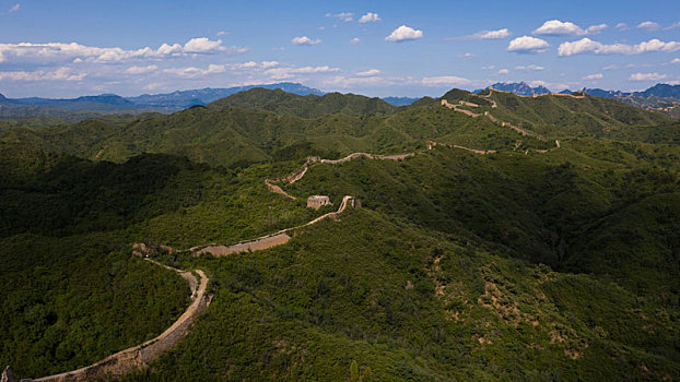 航拍蟠龙山长城