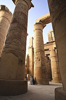埃及,路克索神庙,卡尔纳克神庙,阿蒙神庙,多柱厅