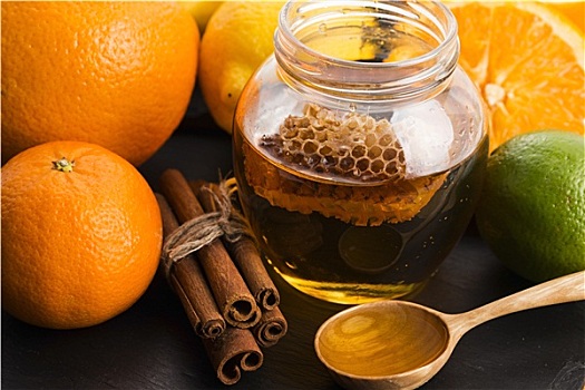 蜂蜜,柑橘,桂皮