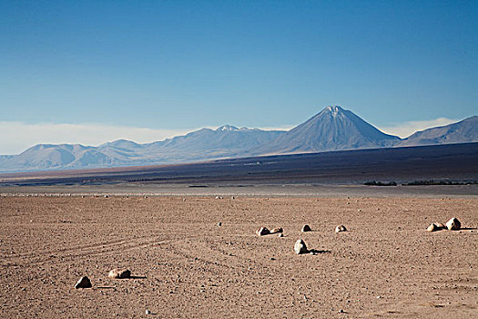阿塔卡马沙漠,火山,背景,靠近,安托法加斯塔大区,智利