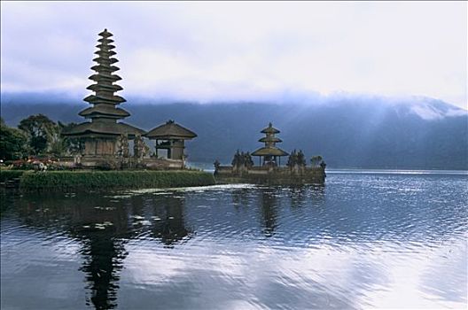 印度尼西亚,巴厘岛,普拉布拉坦寺,庙宇,靠近,乡村