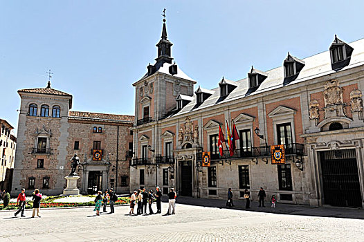 市政厅,广场,别墅,马德里,西班牙,欧洲