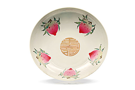 古代清朝瓷器盘