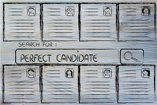 寻找,完美,候选人,简历,数据库