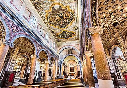 室内,大教堂,普利亚区,意大利