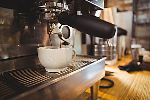 机器,制作,一杯咖啡,咖啡