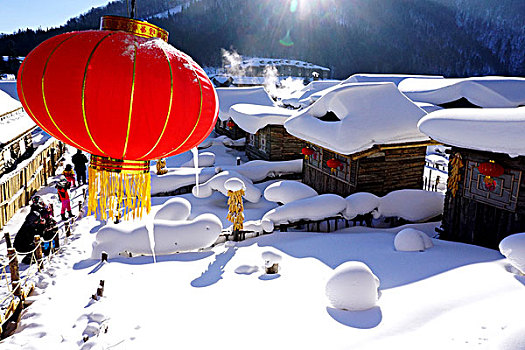 中国雪乡,雪景,东北,黑龙江,牡丹江