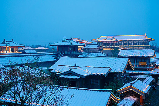 唐城影视基地古建筑场景