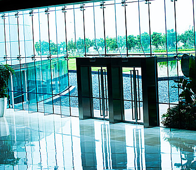 玻璃门,现代建筑
